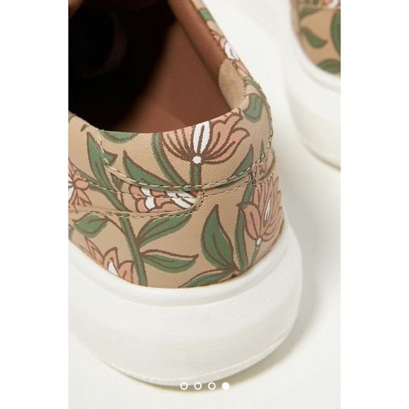 Anthropologie Floral Athletic Shoes - Green and Pink - Picture 4 of 9